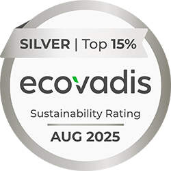 Médaille Ecovadis - silver - delivered in 2025
